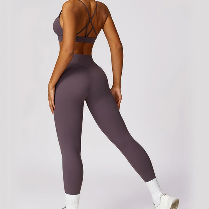 Buddha Stones Donna Manica Corta T-Shirt Top Vita Alta Leggings Pantaloni Per Sport Yoga - image 54
