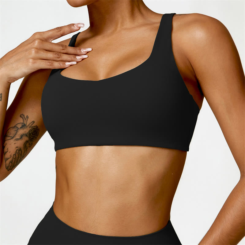 Buddha Stones Gym Sport Yoga Reggiseno senza schienale Canotta corta Pantaloncini - Nero - Superiore - US6, UK/AU10, EU38 (XL) - image 0