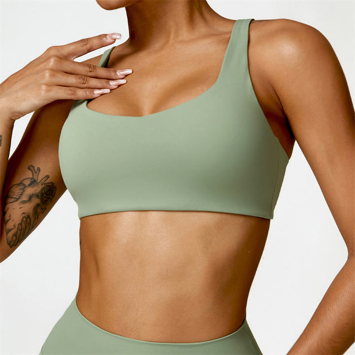 Buddha Stones Gym Sport Yoga Reggiseno senza schienale Canotta corta Pantaloncini - Verde - Superiore - US6, UK/AU10, EU38 (XL) - image 25