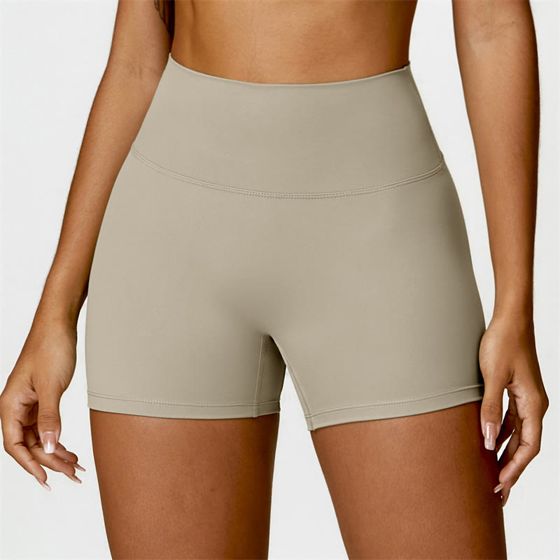 Buddha Stones Gym Sport Yoga Reggiseno senza schienale Canotta corta Pantaloncini - Marrone - Pantaloncini - US6, UK/AU10, EU38 (XL) - image 54