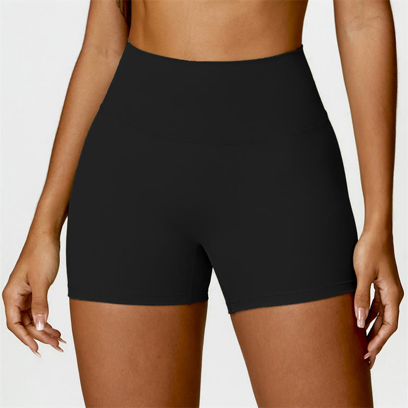 Buddha Stones Gym Sport Yoga Reggiseno senza schienale Canotta corta Pantaloncini - Nero - Pantaloncini - US6, UK/AU10, EU38 (XL) - image 8