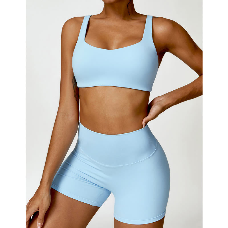 Buddha Stones Gym Sport Yoga Reggiseno senza schienale Canotta corta Pantaloncini - image 13