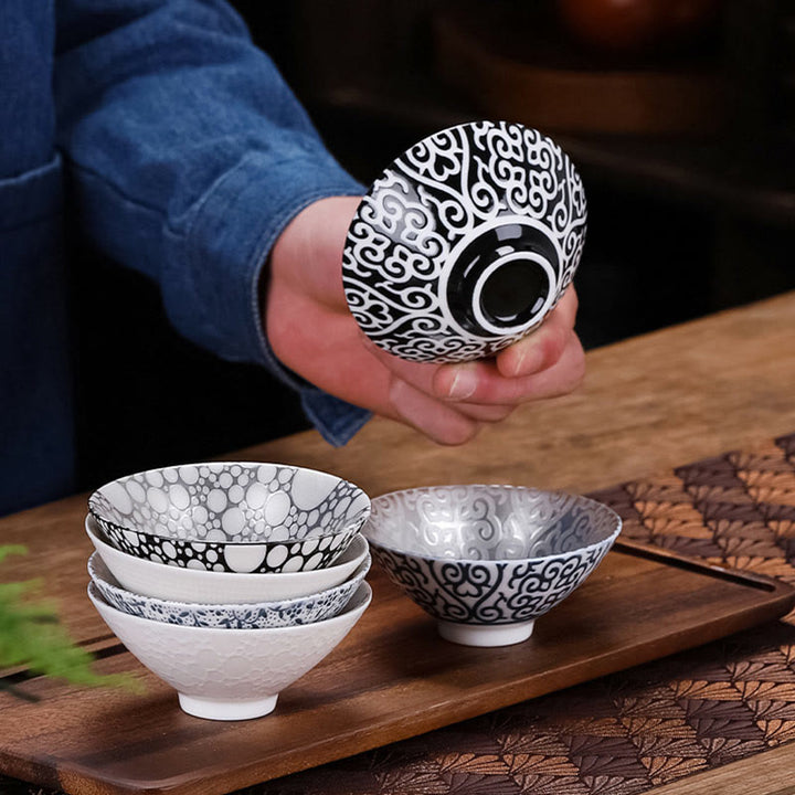 Buddha Stones Tibet Modello Fu Carattere Tazza da tè in ceramica argento dorato Tazze da tè Kung Fu 55 ml