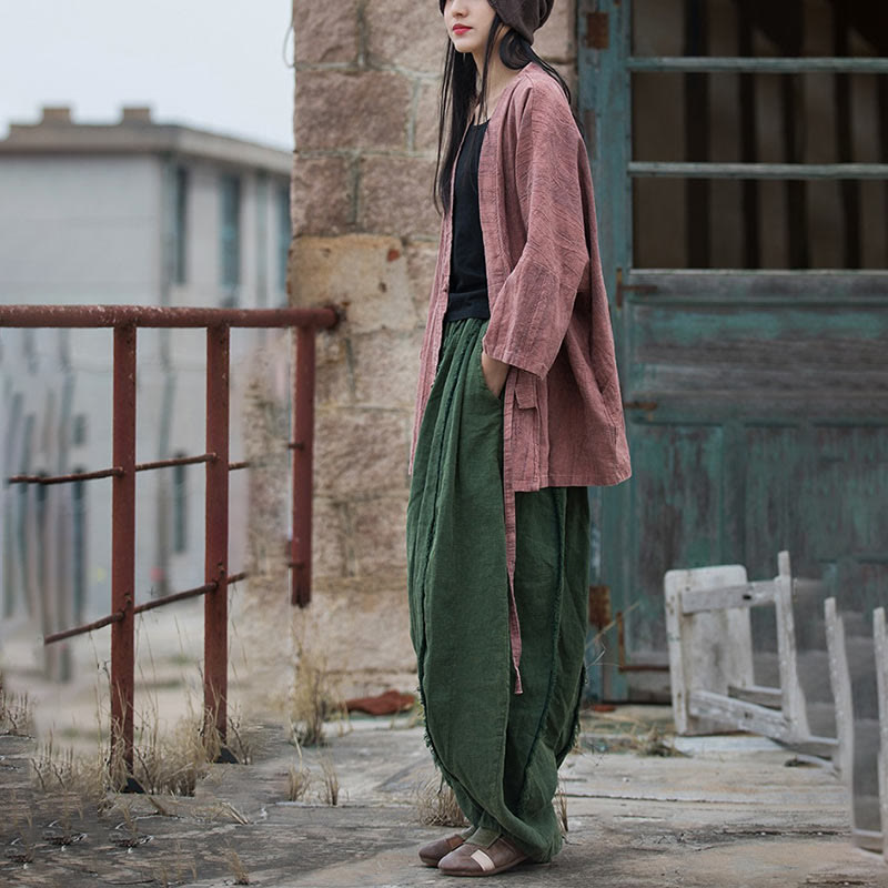 Cappotto con lacci e tie-dye con Buddha Stones , meditazione zen, giacca aperta sul davanti - image 20