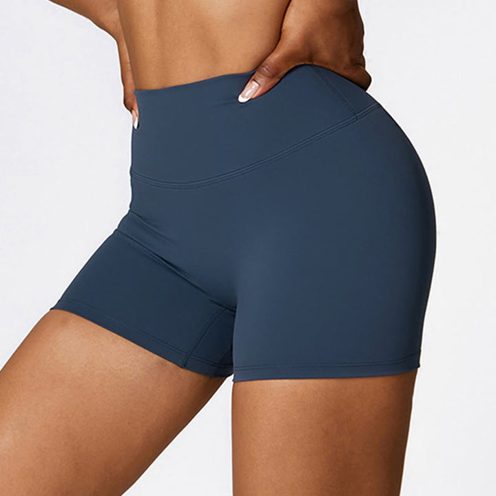 Canotta corta tinta unita Buddha Stones , pantaloncini a vita alta, abbigliamento sportivo per palestra e yoga - image 8