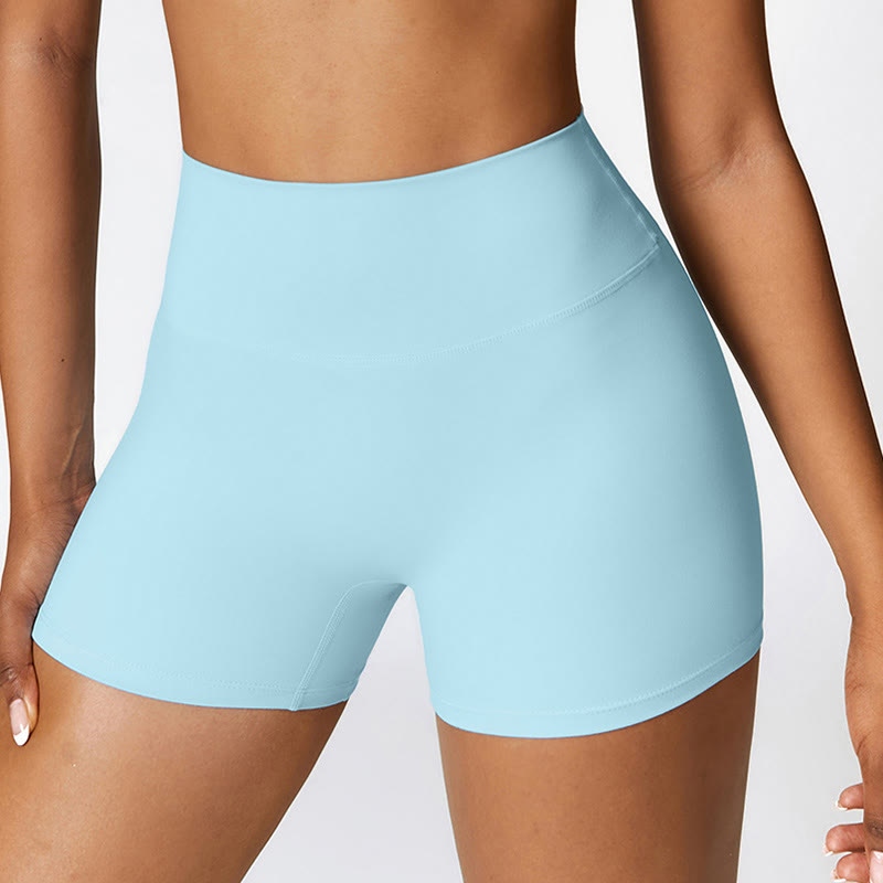 Canotta corta tinta unita Buddha Stones , pantaloncini a vita alta, abbigliamento sportivo per palestra e yoga - image 45