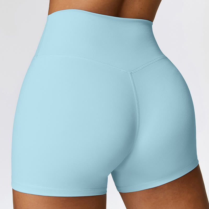 Canotta corta tinta unita Buddha Stones , pantaloncini a vita alta, abbigliamento sportivo per palestra e yoga - image 46