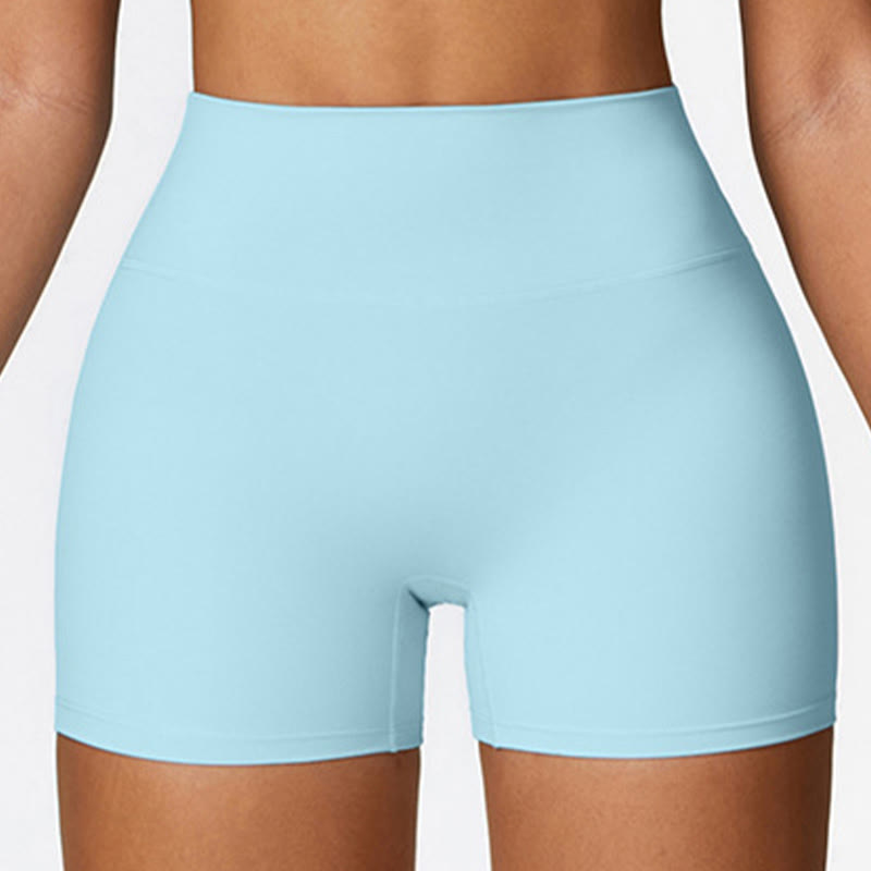 Canotta corta tinta unita Buddha Stones , pantaloncini a vita alta, abbigliamento sportivo per palestra e yoga - image 43