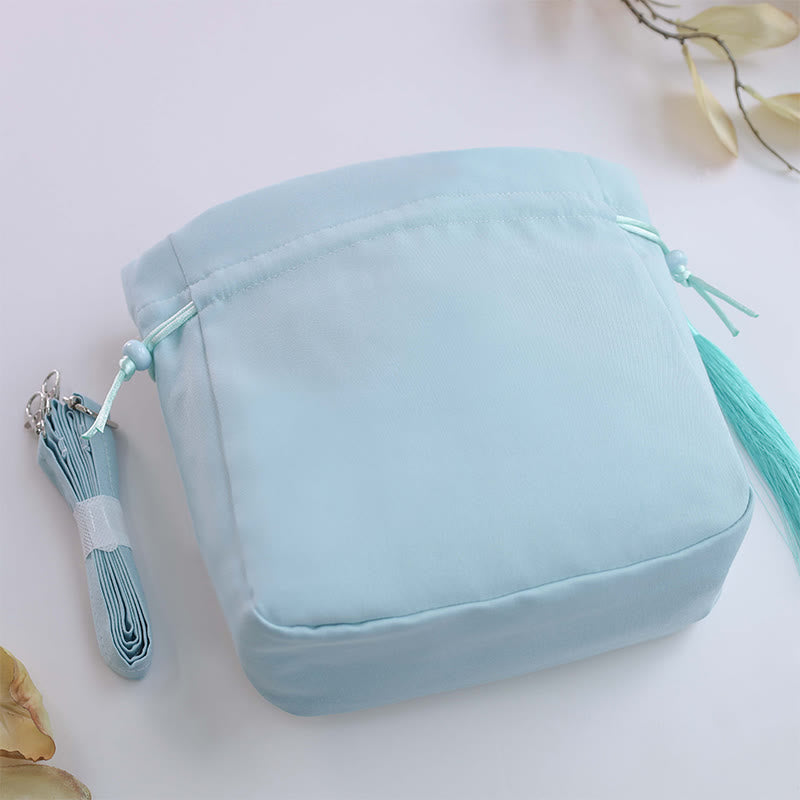 Buddha Stones Suzhou Ricamo Coniglio Loto Epiphyllum Peonia Magnolia Tote Borsa a tracolla Borsa a tracolla Borsa a mano