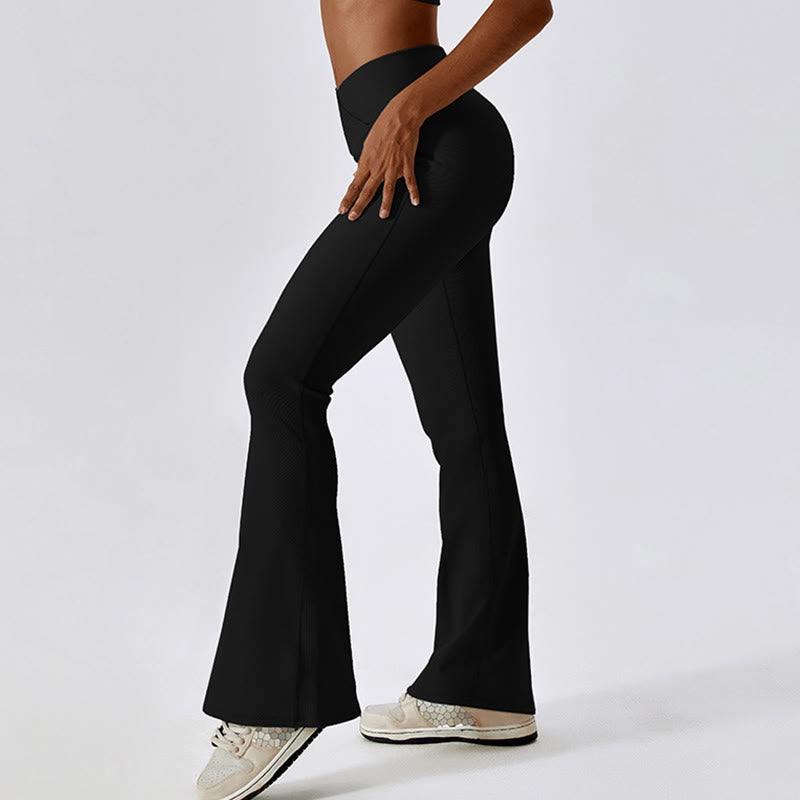 Canotta senza maniche Buddha Stones Crop Pantaloni svasati Sport Fitness Yoga - image 22