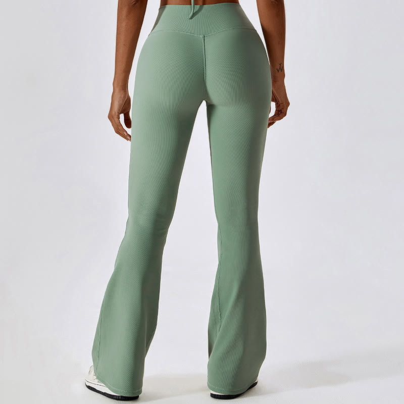 Canotta senza maniche Buddha Stones Crop Pantaloni svasati Sport Fitness Yoga - image 34