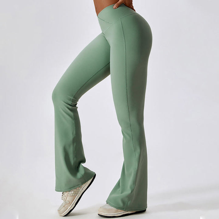 Canotta senza maniche Buddha Stones Crop Pantaloni svasati Sport Fitness Yoga - image 32