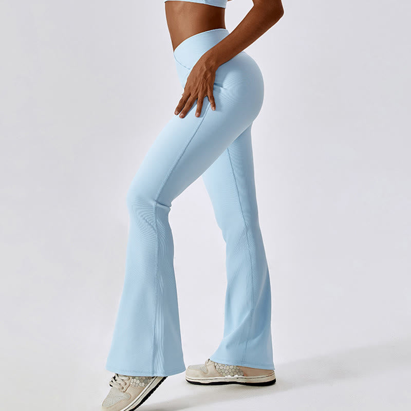 Canotta senza maniche Buddha Stones Crop Pantaloni svasati Sport Fitness Yoga - image 46