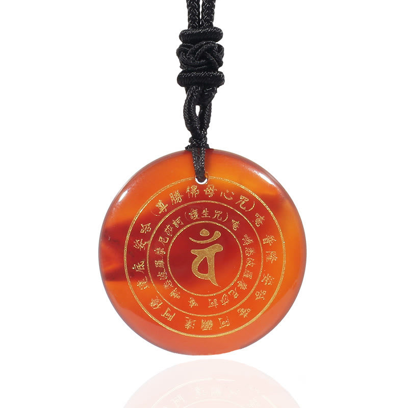 Buddha Stones Vairocana Tathagata Mantra Sanscrito Vari Cristalli Ossidiana Nera Avventurina Verde Forza Collana Pendente