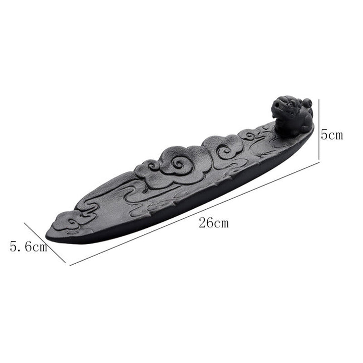 Buddha Stones, nuvole di buon auspicio, bruciatore di incenso in ceramica curativo Pixiu, decorazione