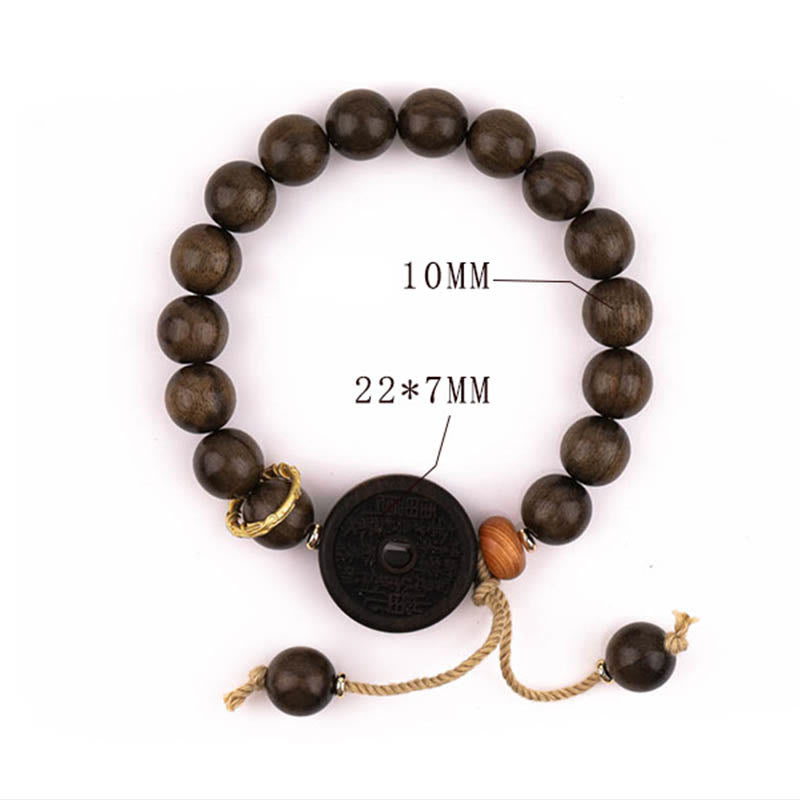 Braccialetto Buddha Stones Ebony Wood Mountain Ghosts Spendi Soldi Equilibrio