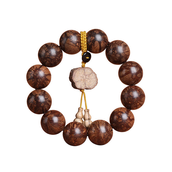 Bracciale Buddha Stones Plum Blossom Wood per la pace interiore