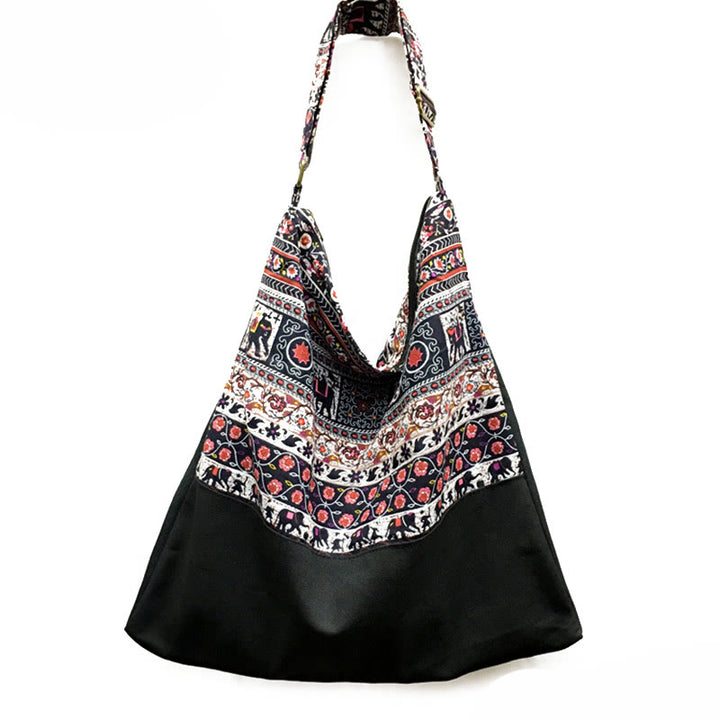 Borsa a tracolla in cotone Buddha Stones