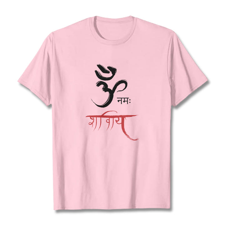 T-shirt Buddha Stones OM NAMAH SHIVAYA Mantra sanscrito - Rosa chiaro - 2XL - image 12