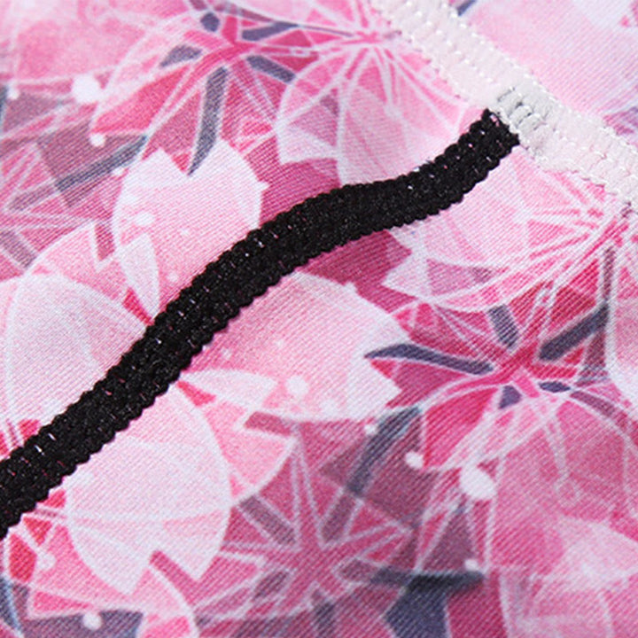 Leggings sportivi da yoga corti da donna con stampa Buddha Stones fiori di ciliegio Sakura Lines, pantaloni capri da yoga. - image 6