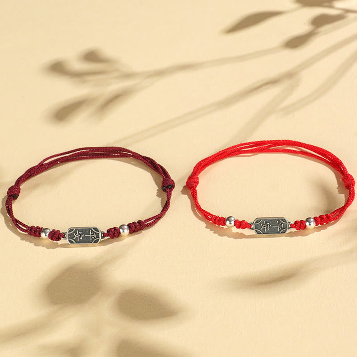 Bracciale intrecciato in argento sterling 925 fatto a mano con Buddha Stones, pace e gioia, protezione sicura e benefica - image 17