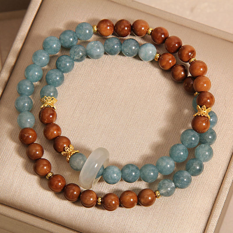 Braccialetto di giada con semi di Kuka Buddha Stones, ricchezza e fortuna