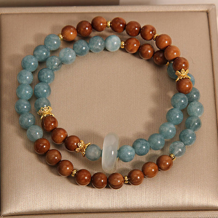 Braccialetto di giada con semi di Kuka Buddha Stones, ricchezza e fortuna