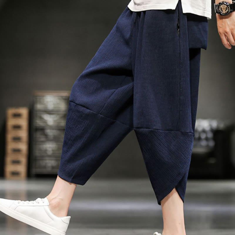 Pantaloni corti da uomo Buddha Stones Summer Solid con tasche - image 21