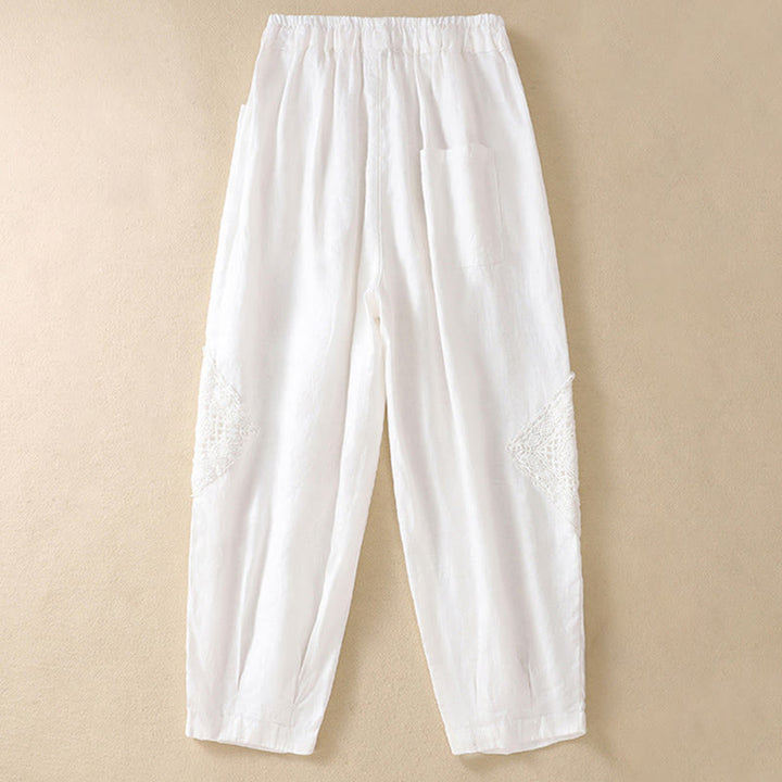 Pantaloni harem da donna estivi con coulisse e tasche Buddha Stones - image 3