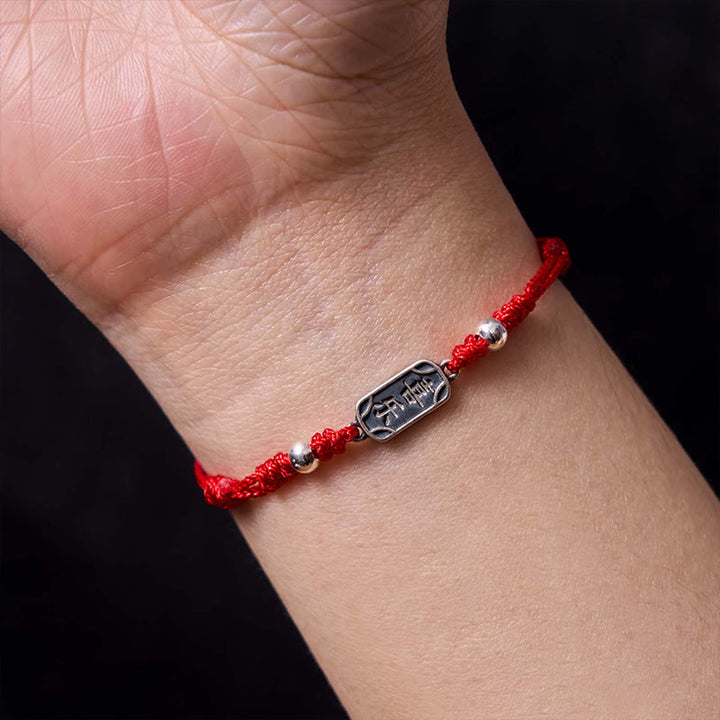 Bracciale intrecciato in argento sterling 925 fatto a mano con Buddha Stones, pace e gioia, protezione sicura e benefica - image 13