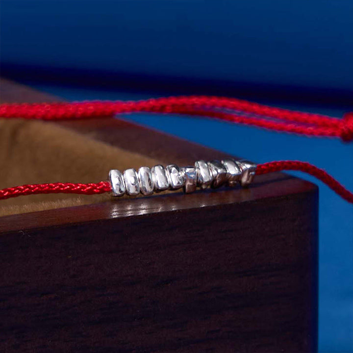 Braccialetto in corda ultra sottile intrecciata con piccoli pezzi di protezione in argento sterling 925 fatto a mano Buddha Stones - image 16