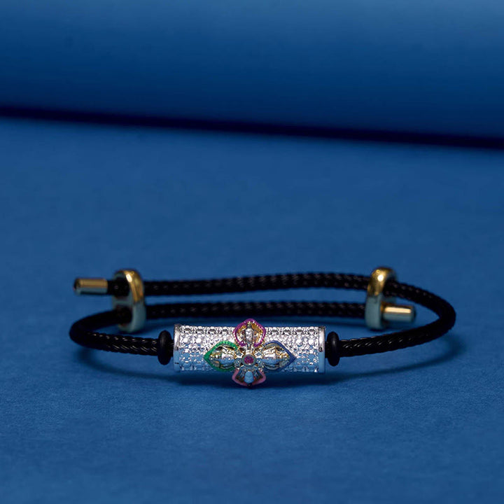 Braccialetto di corda rossa Buddha Stones