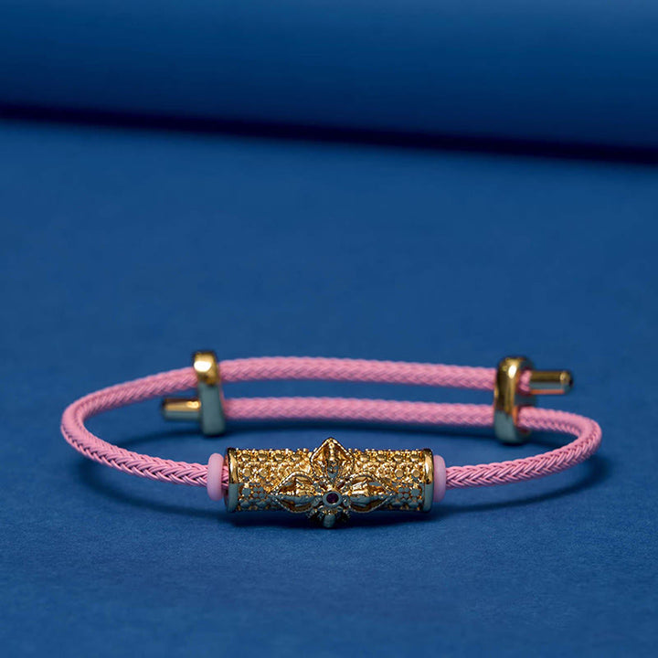 Braccialetto di corda rossa Buddha Stones