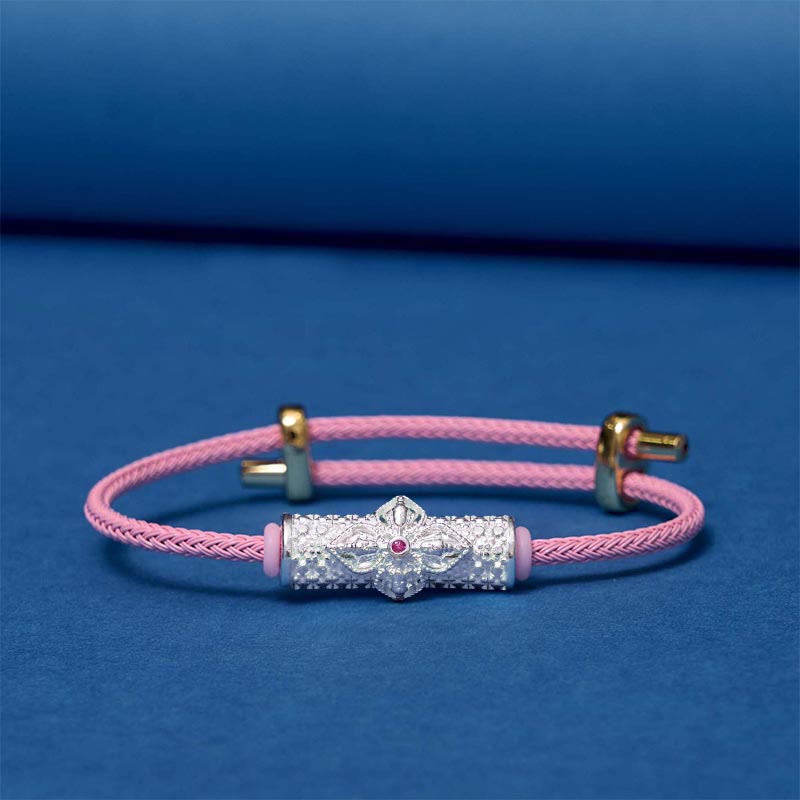 Braccialetto di corda rossa Buddha Stones