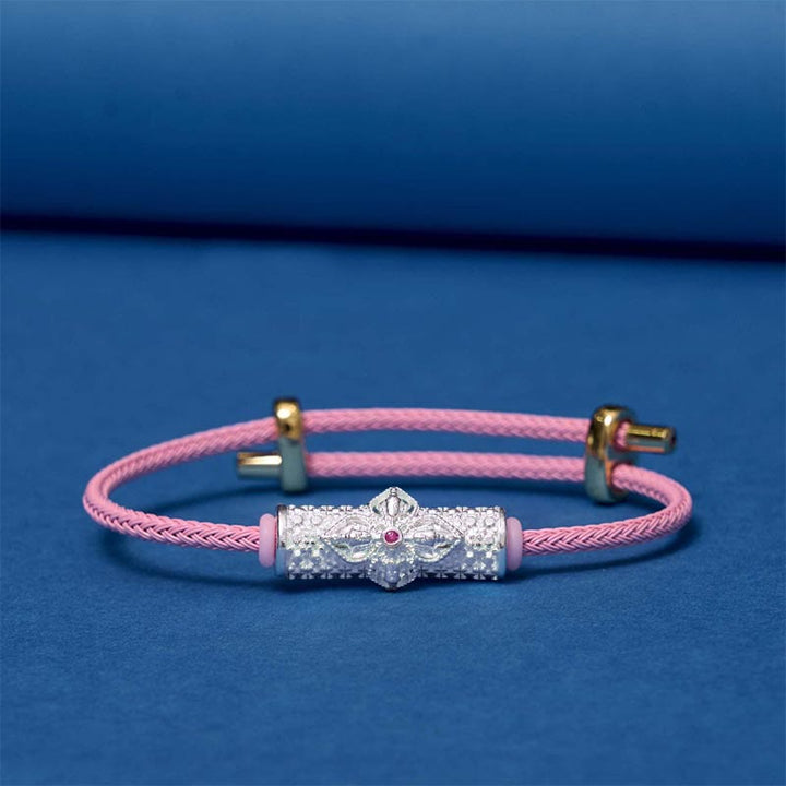 Braccialetto di corda rossa Buddha Stones
