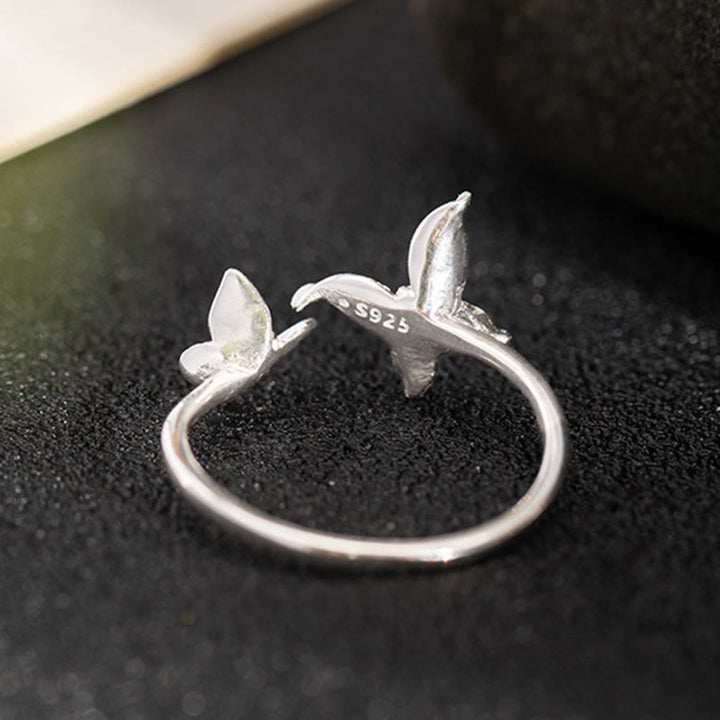 Anello Buddha Stones 925 Sterling Silver Butterfly Love - image 9