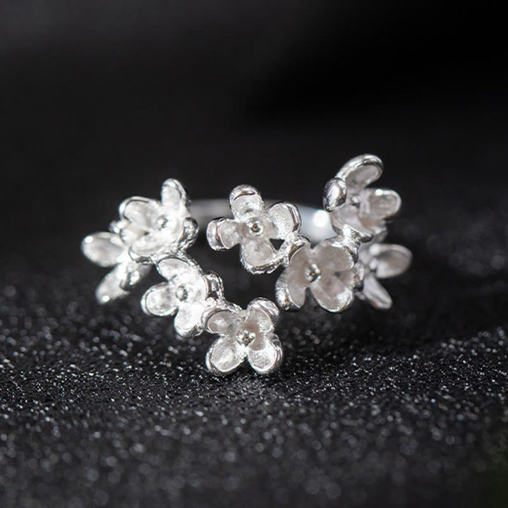 Anello Buddha Stones 925 Sterling Silver Osmanthus Fragrans - image 7
