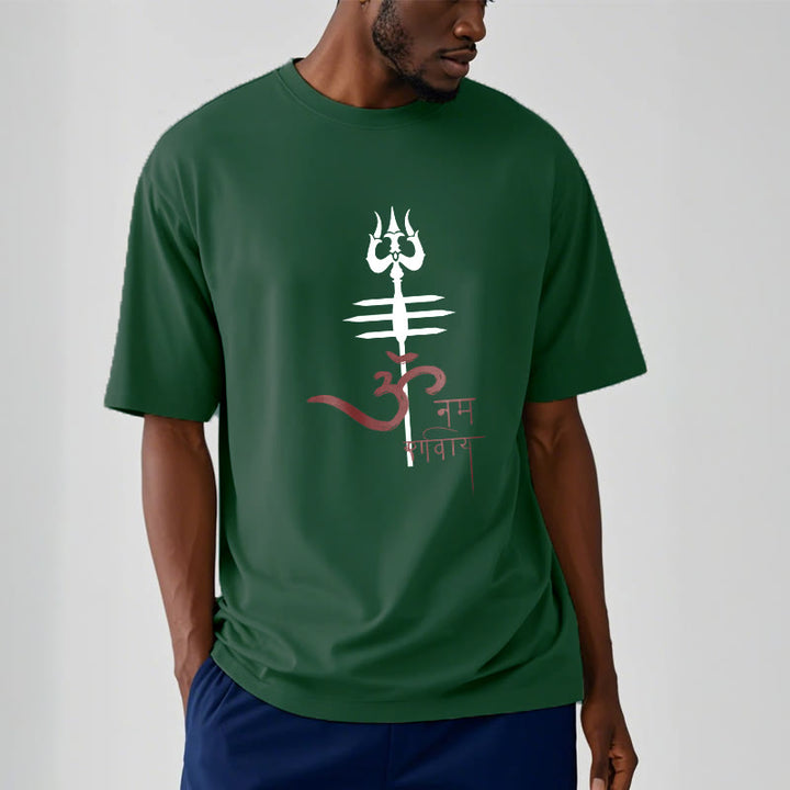 T-shirt in cotone con tridente Buddha Stones OM NAMAH SHIVAYA - image 8