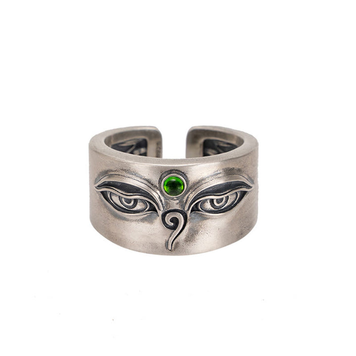 Anello regolabile Buddha Stones in argento sterling 925 Bodhisattva Tara Calm - image 10