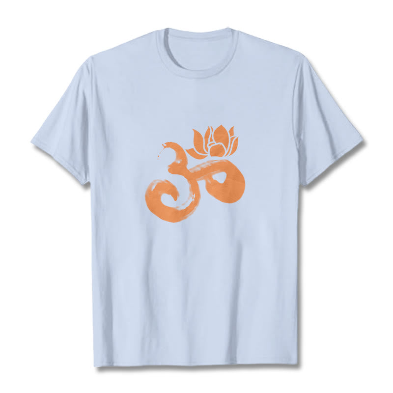 Maglietta in cotone con motivo Buddha Stones OM Lotus Flower - image 37