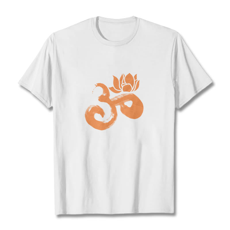 Maglietta in cotone con motivo Buddha Stones OM Lotus Flower - image 7