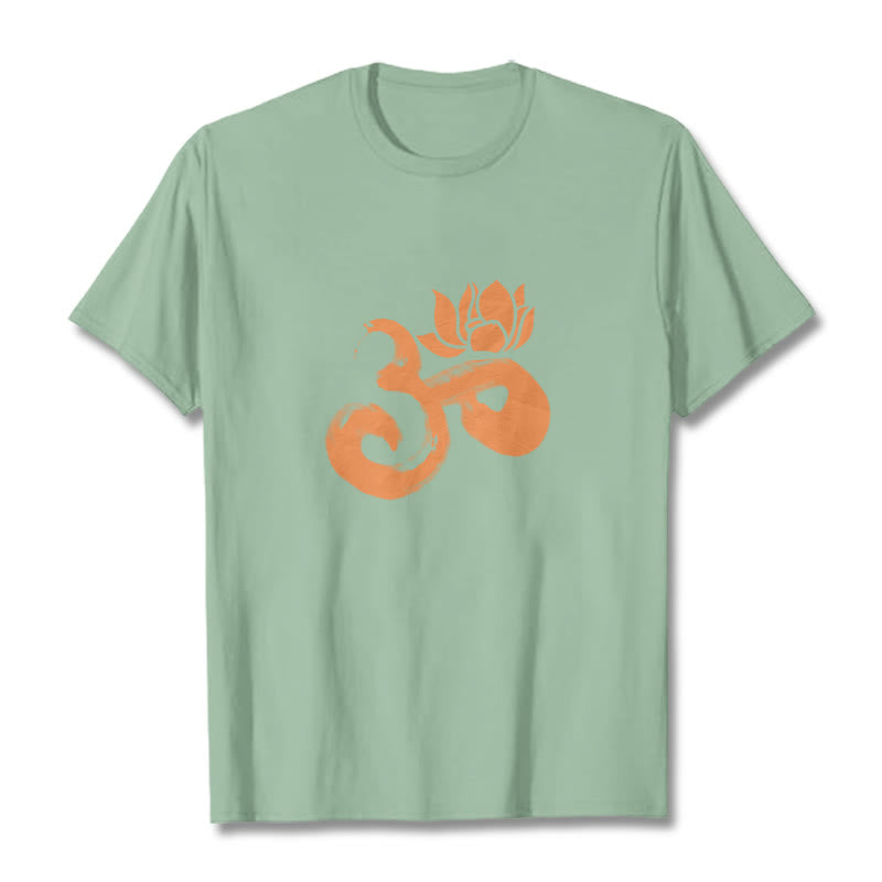 Maglietta in cotone con motivo Buddha Stones OM Lotus Flower - image 29