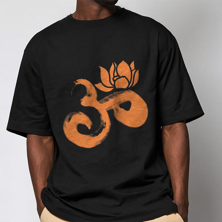 Maglietta in cotone con motivo Buddha Stones OM Lotus Flower - image 17
