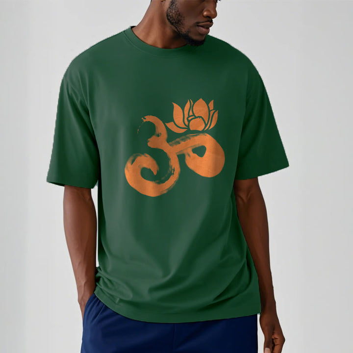 Maglietta in cotone con motivo Buddha Stones OM Lotus Flower - image 20