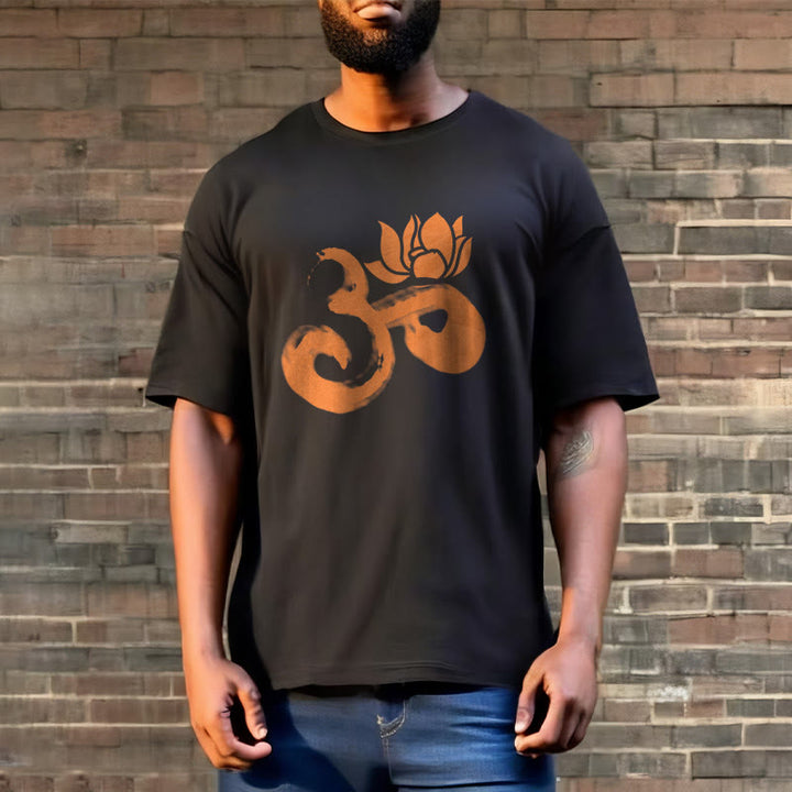 Maglietta in cotone con motivo Buddha Stones OM Lotus Flower - image 19