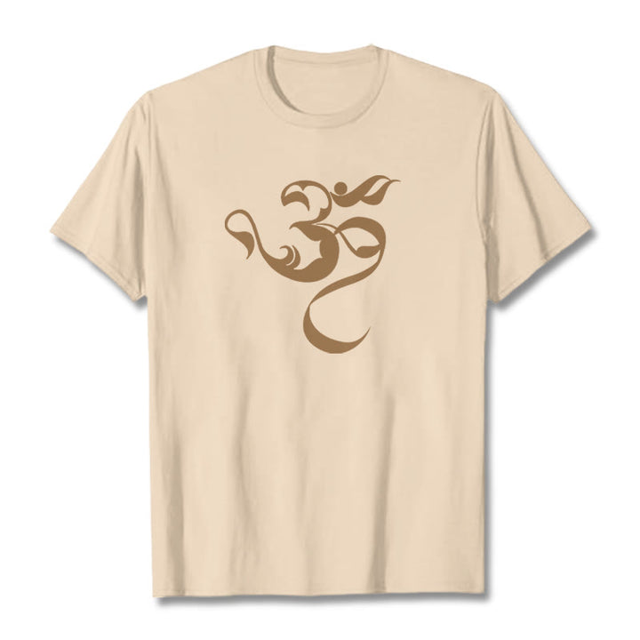 Maglietta in cotone con motivo Buddha Stones Om Figure - image 23