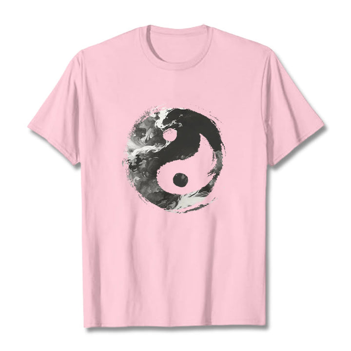 Maglietta in cotone Buddha Stones Yin Yang - Rosa chiaro - 2XL - image 34