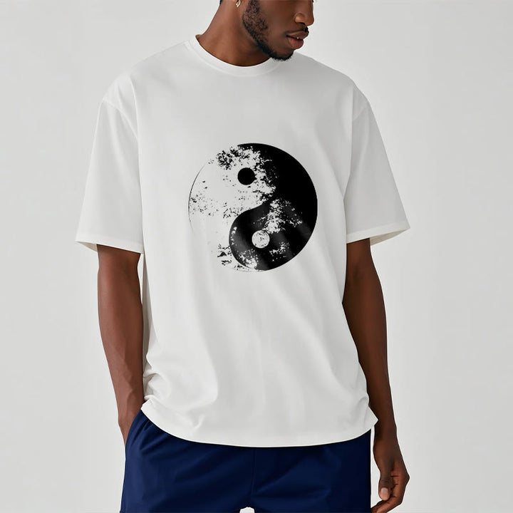 Maglietta in cotone con motivo Buddha Stones Yin Yang Tai Chi - image 4