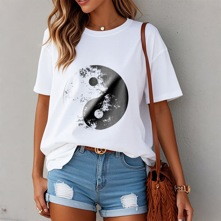 Maglietta in cotone con motivo Buddha Stones Yin Yang Tai Chi - image 2