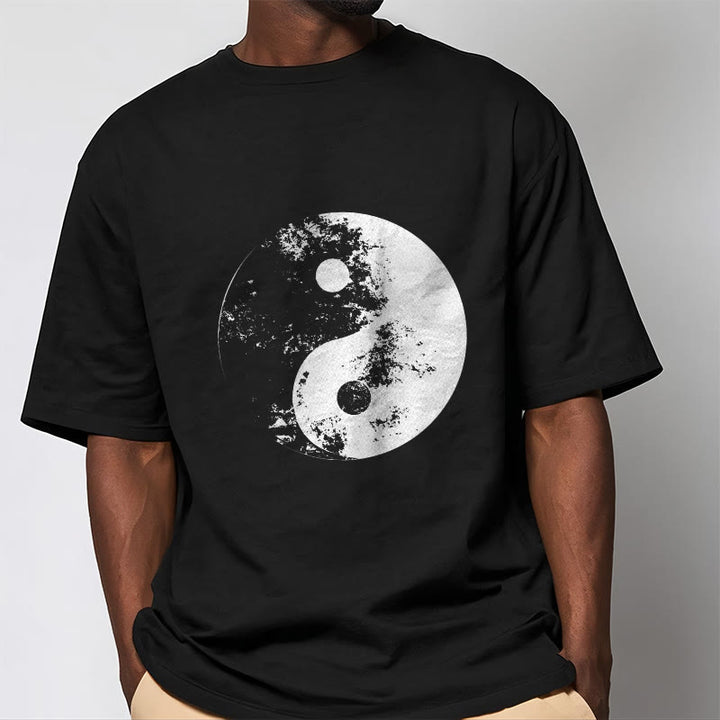 Maglietta in cotone con motivo Buddha Stones Yin Yang Tai Chi - image 10